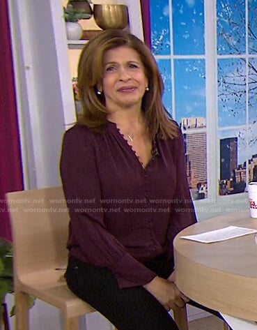 Hoda’s purple blouse on Today