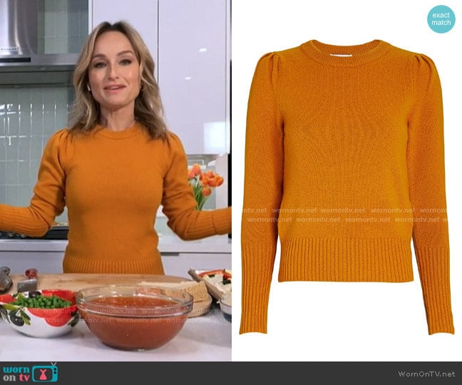 Robin Puff Sleeve Sweater by Intermix worn by Giada DeLaurentiis on Today