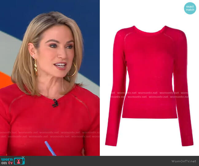 Foty Jumper Isabel Marant Etoile worn by Amy Robach on Good Morning America