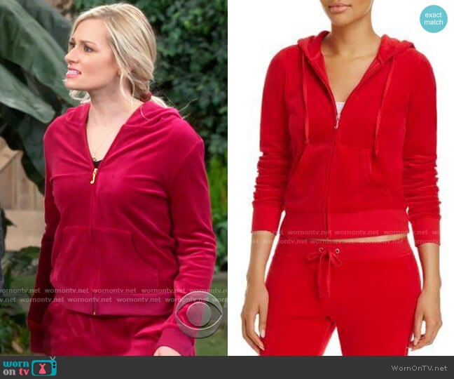 Juicy Couture Robertson Jacket worn by Gemma (Beth Behrs) on The Neighborhood