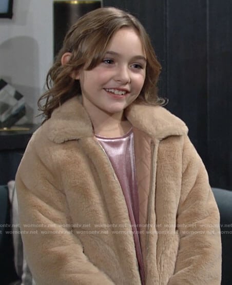 Katie's fur jacket on The Young and the Restless