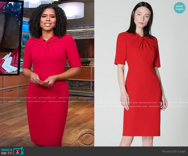 LK Bennett Caterina Dress worn by Adriana Diaz  on CBS Mornings