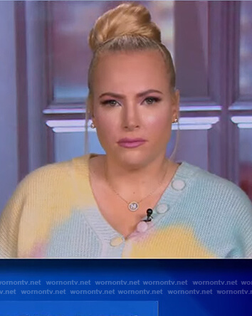 Meghan’s tie dye button detail sweater on The View