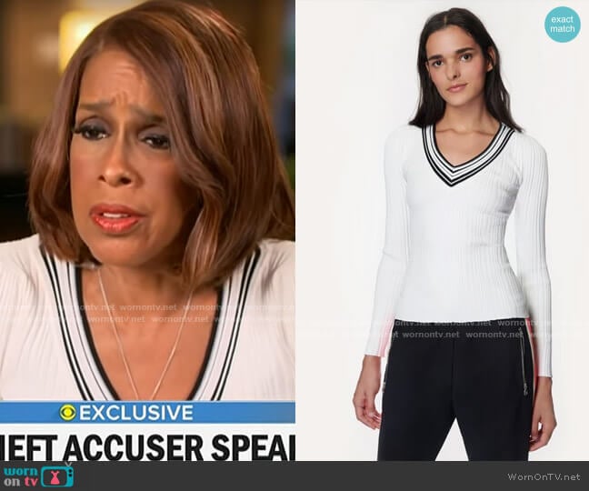 Milly Francesca Pullover worn by Gayle King on CBS Mornings