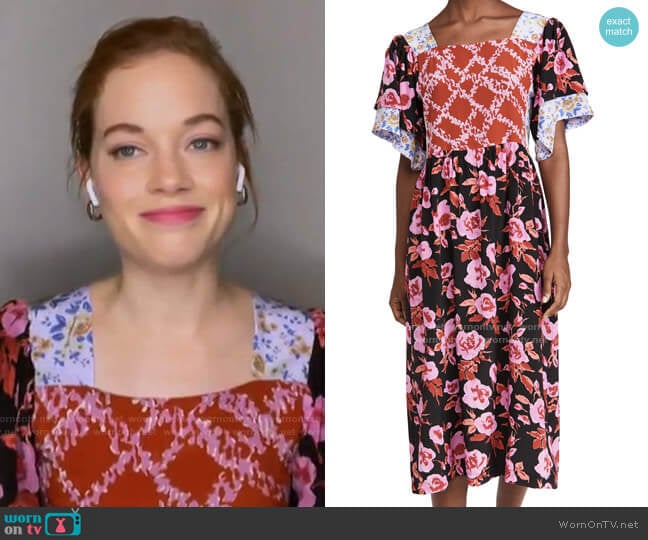 Yves Patchwork Dress by No.6 worn by Jane Levy on Today