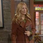 Phyllis’s brown coat on The Young and the Restless