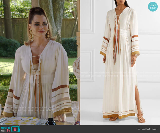 Annabel Maxi Dress by Rachel Zoe worn by D’Andra Simmons on The Real Housewives of Dallas