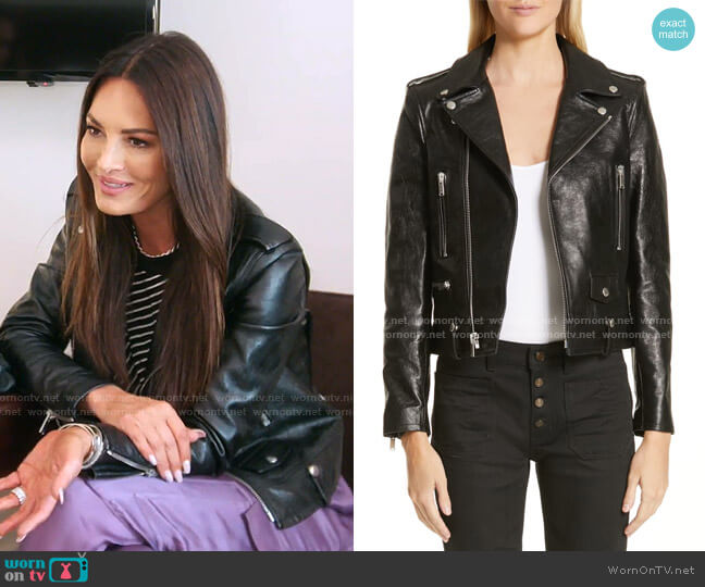 WornOnTV: Lisa’s black moto jacket and lilac satin pants on The Real ...