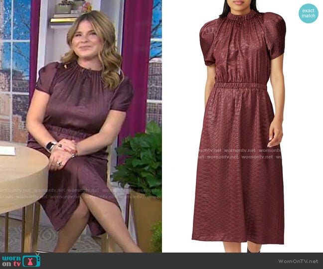 Simone Midi Dress by Sea worn by Jenna Bush Hager on Today