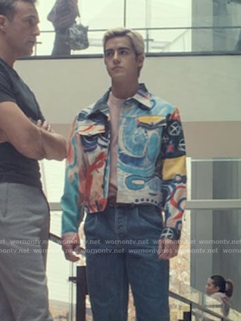 Shane's painting print jacket on Tiny Pretty Things