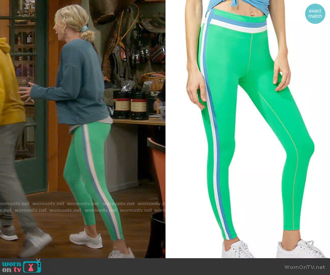 Splits59 Miles Mid Rise Leggings worn by Mandy Baxter (Molly McCook) on Last Man Standing