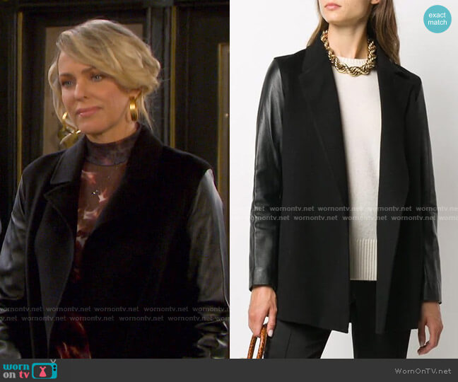 Clairene Jacket by Theory worn by Nicole Walker (Arianne Zucker) on Days of our Lives