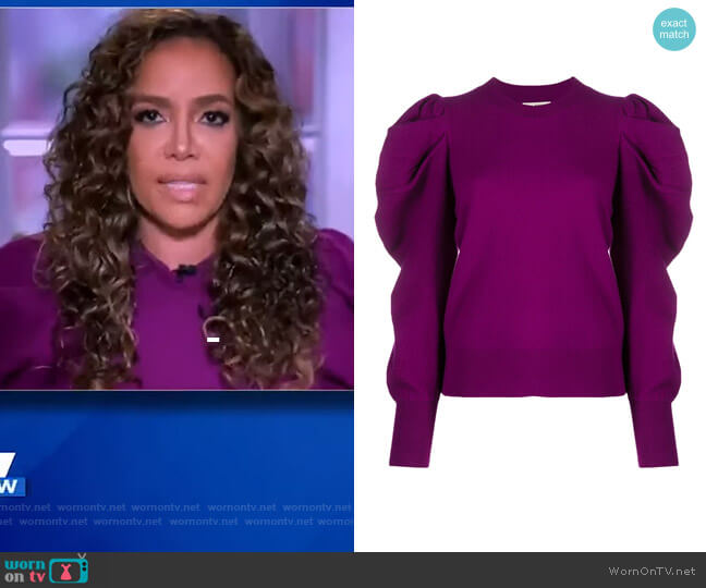 Puff Sleeve Jumper by Ulla Johnson worn by Sunny Hostin on The View