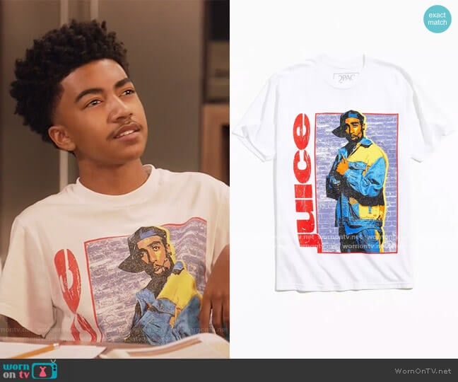  Juice Bishop Tee by Urban Outfitters worn by Jack Johnson (Miles Brown) on Black-ish