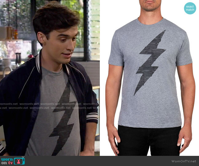 Vestige Bolt Tee worn by Freddie Raine (Joey Bragg) on Call Your Mother