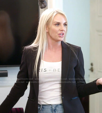 Whitney’s black blazer on The Real Housewives of Salt Lake City