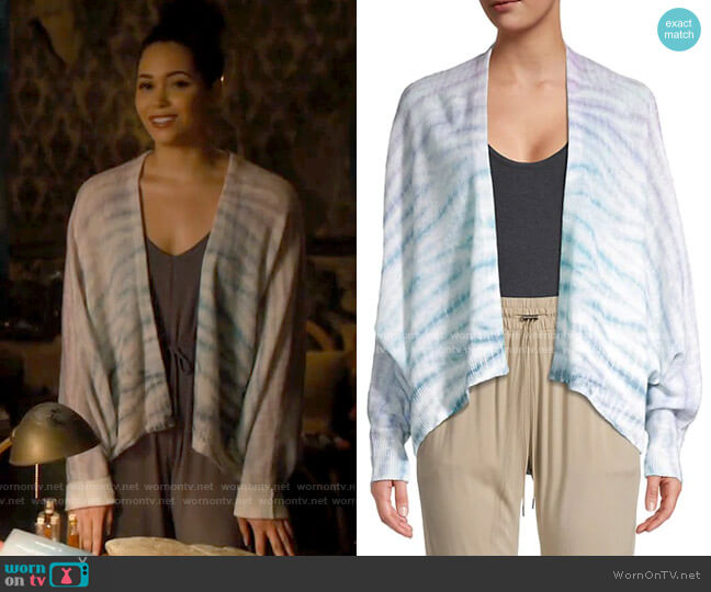 360 Cashmere Striped Cashmere Cardigan worn by Macy Vaughn (Madeleine Mantock) on Charmed