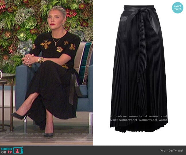 Pleated Skirt by A.L.C. worn by Amanda Kloots on The Talk