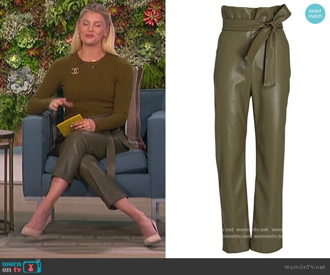 WornOnTV: Amanda’s olive sweater and pants on The Talk | Amanda Kloots ...