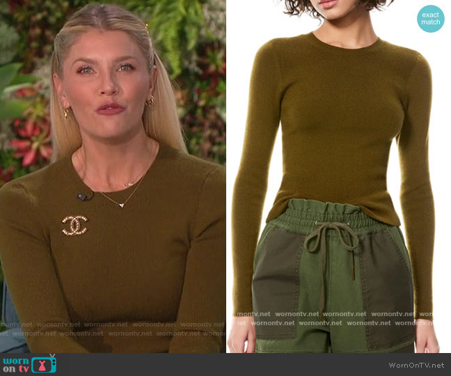 Ciara Cropped Sweater by Alice + Olivia worn by Amanda Kloots  on The Talk