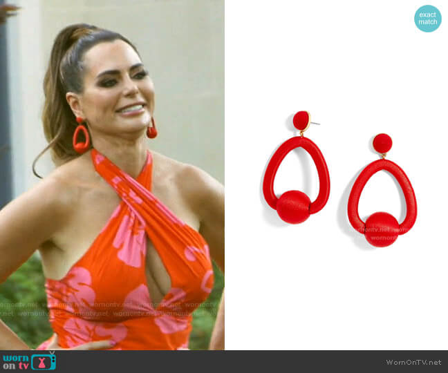 Mariela Earrings by Bauble Bar worn by D’Andra Simmons on The Real Housewives of Dallas