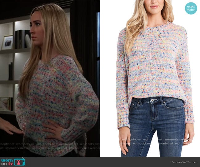 WornOnTV: Josslyn’s marled knit sweater on General Hospital | Eden ...