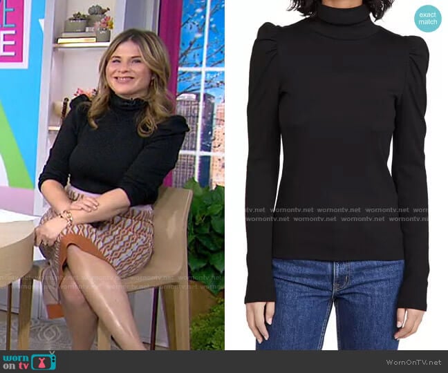 Cedar Turtleneck Sweater by Veronica Beard worn by Jenna Bush Hager on Today