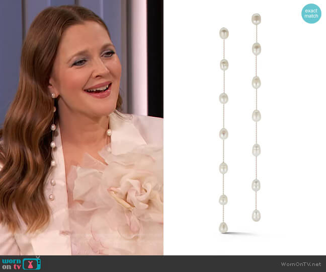 Pearl Bocconcinis by Chefanie worn by Drew Barrymore on The Drew Barrymore Show