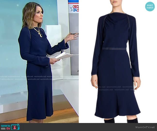 Envers Flared Dress by Marni worn by Savannah Guthrie on Today