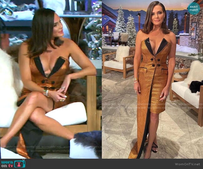 Custom Dress by Fadwa Baalbaki worn by Meredith Marks on The Real Housewives of Salt Lake City