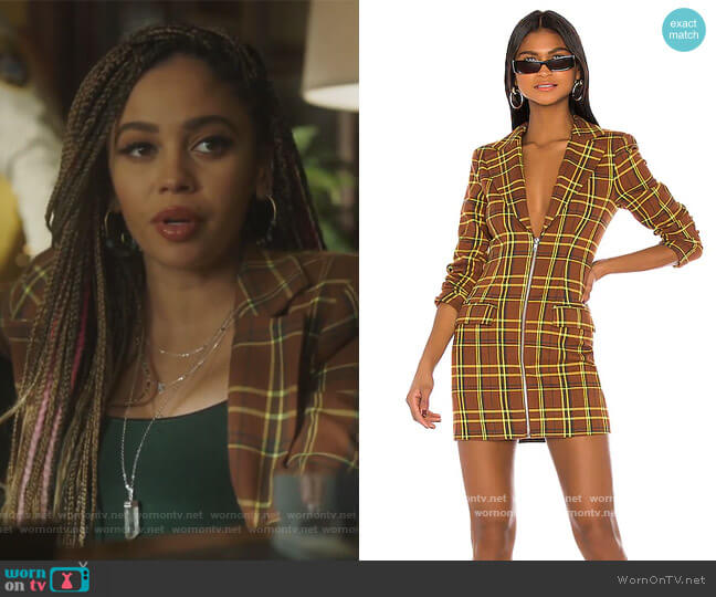 WornOnTV: Toni’s brown plaid blazer dress on Riverdale | Vanessa Morgan ...