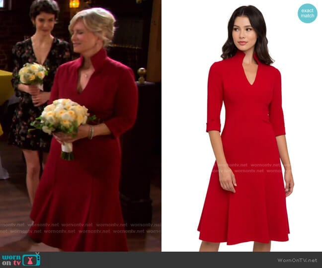 Kensington Sheath Dress by Black Halo worn by Kayla Brady (Mary Beth Evans) on Days of our Lives