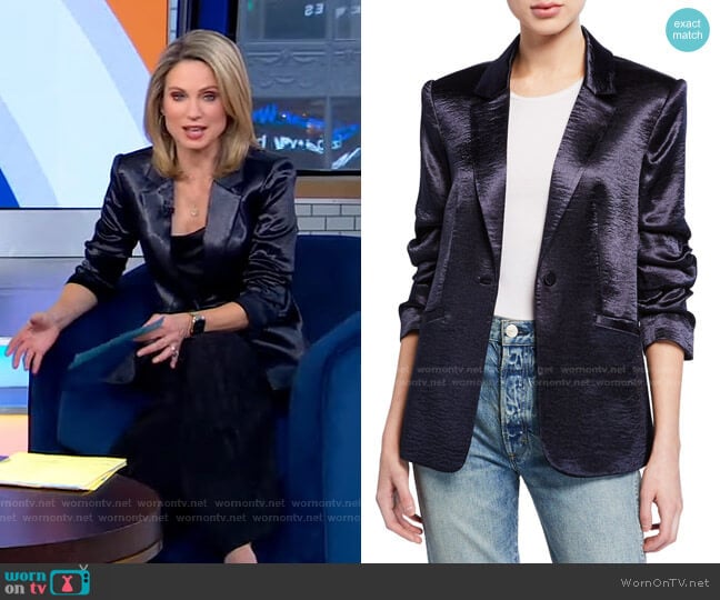 Kylie Jacket by Cinq a Sept worn by Amy Robach on Good Morning America