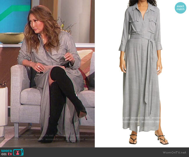 WornOnTV: Carrie’s gray plaid jumpsuit on The Talk | Carrie Inaba ...