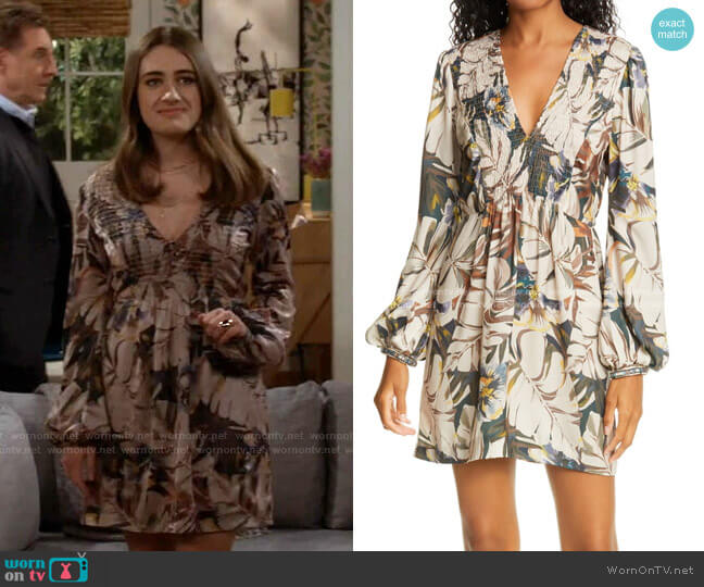 WornOnTV: Jackie’s floral smocked v-neck dress on Call Your Mother ...