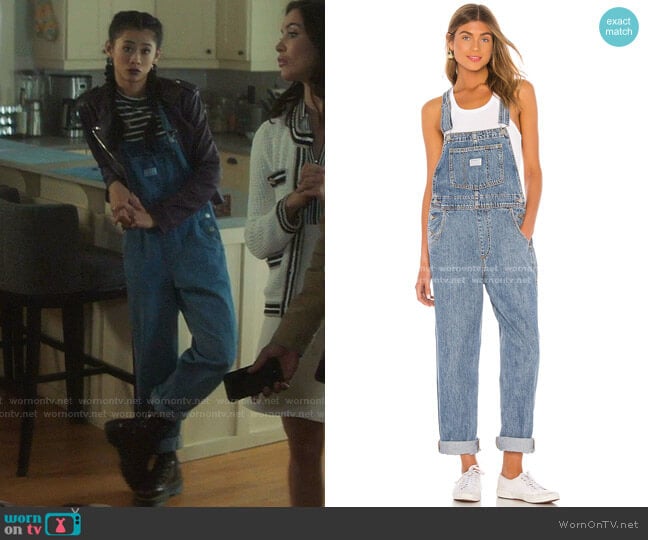 Vintage Overall by Levi's worn by George Fan (Leah Lewis) on Nancy Drew