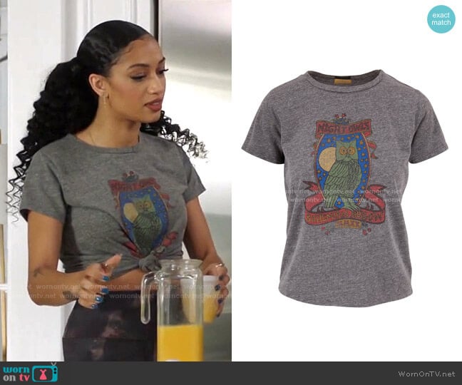 The Little Goodie Goodie Tee by Mother worn by Olivia Baker (Samantha Logan) on All American