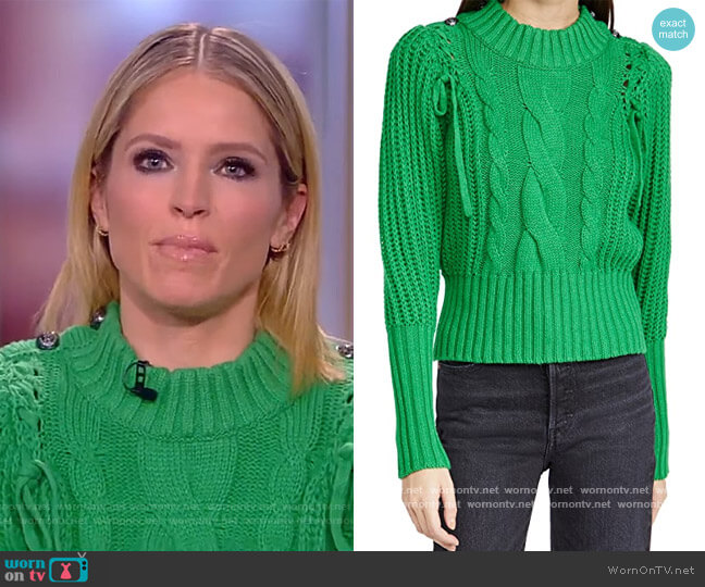 Turner Pullover Sweater by Munthe worn by Sara Haines  on The View