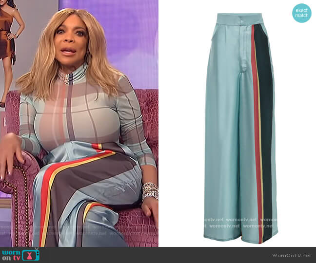 Caribbean Pride Pant by Fencoel worn by Wendy Williams on The Wendy Williams Show