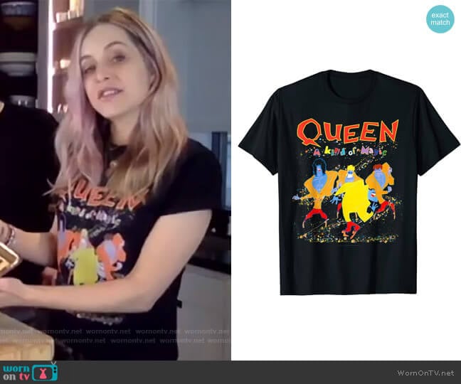 Official Kind Of Magic T-Shirt by Queen worn by Jenny Mollen on The Drew Barrymore Show