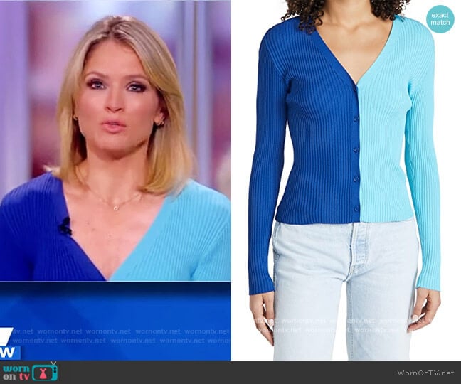 Cargo Sweater by Staud worn by Sara Haines on The View