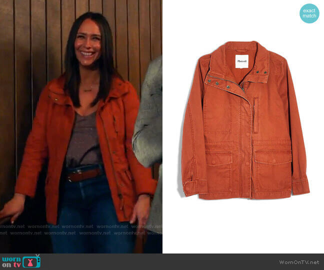 Passage Jacket by Madewell worn by Maddie Kendall (Jennifer Love Hewitt) on 9-1-1