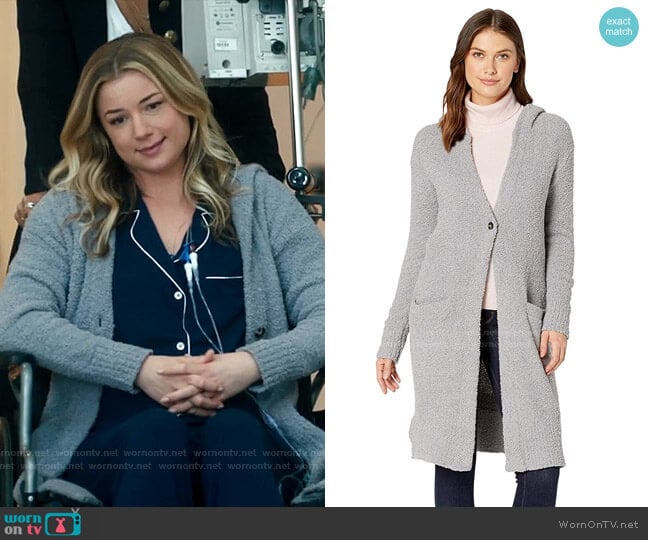 Judith Hooded Cardigan by Ugg worn by Nicolette Nevin (Emily VanCamp) on The Resident