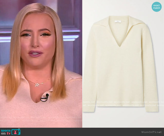 Fitted Polo Sweater by Vince worn by Meghan McCain on The View