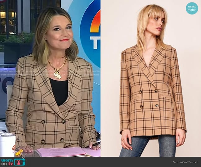 La Ligne Windsor Blazer worn by Savannah Guthrie on Today