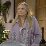 Abby’s purple coat on The Young and the Restless