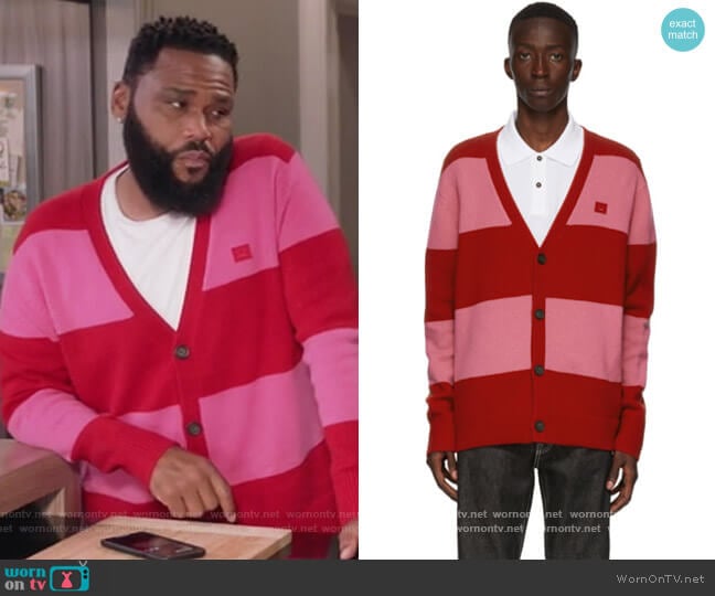 Stripe Bold Stripe Sweater by Acne Studios worn by Andre Johnson (Anthony Anderson) on Black-ish