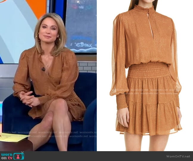 Silvie Dress by A.L.C. worn by Amy Robach on Good Morning America