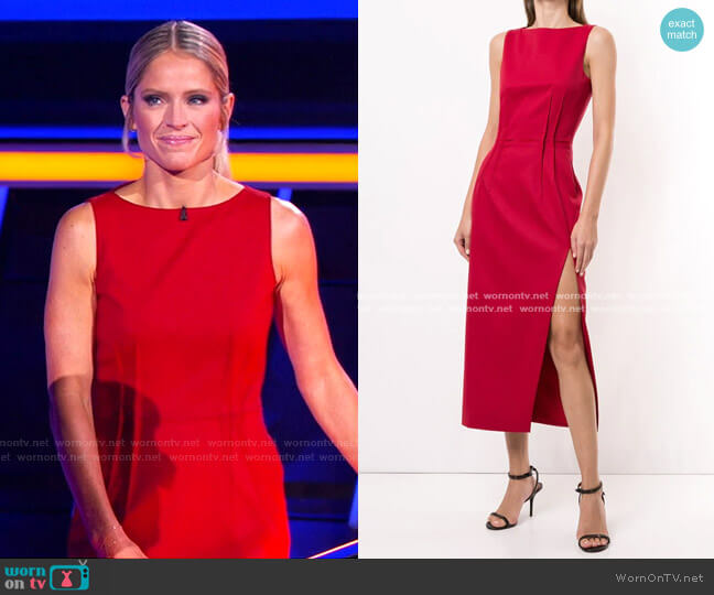 Ethel Dress by Altuzarra worn by Sara Haines on The Chase