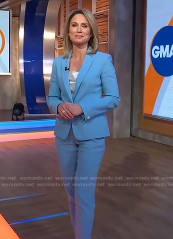 Amy’s blue suit on Good Morning America